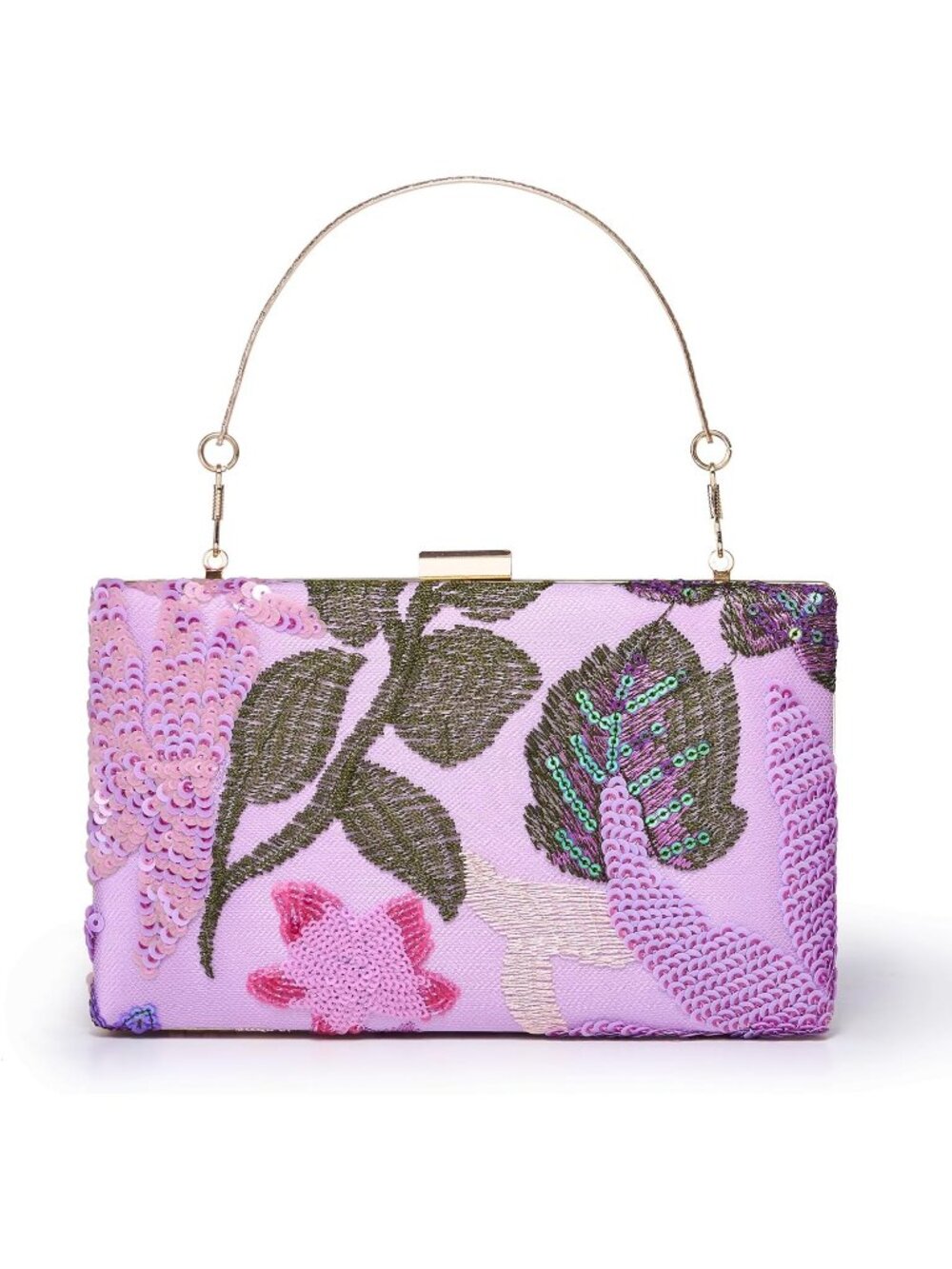 〽️Women's Purple Clutch Handbag Elegant Envelope Evening Shoulder Purse Bags